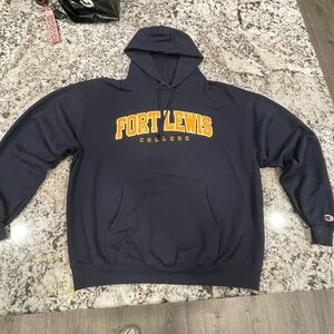Champion Dark Blue Fort Lewis College Hoodie